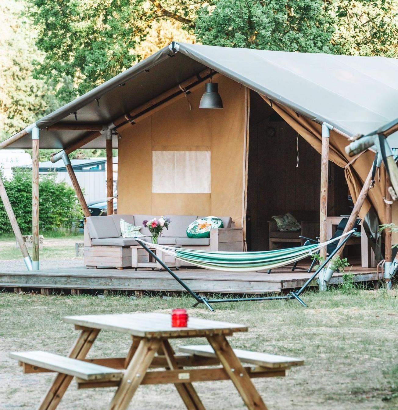 Glamping Holten Luxe Safaritent 2 Extérieur photo