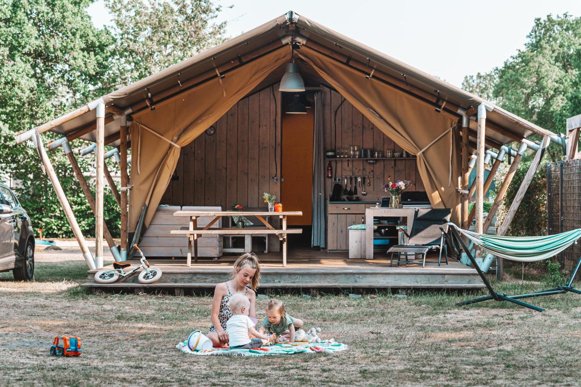 Glamping Holten Luxe Safaritent 2 Extérieur photo